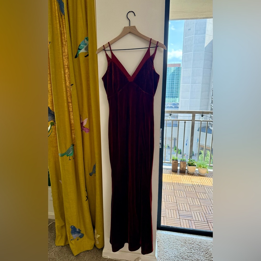 Lulus Red Velvet Dress
